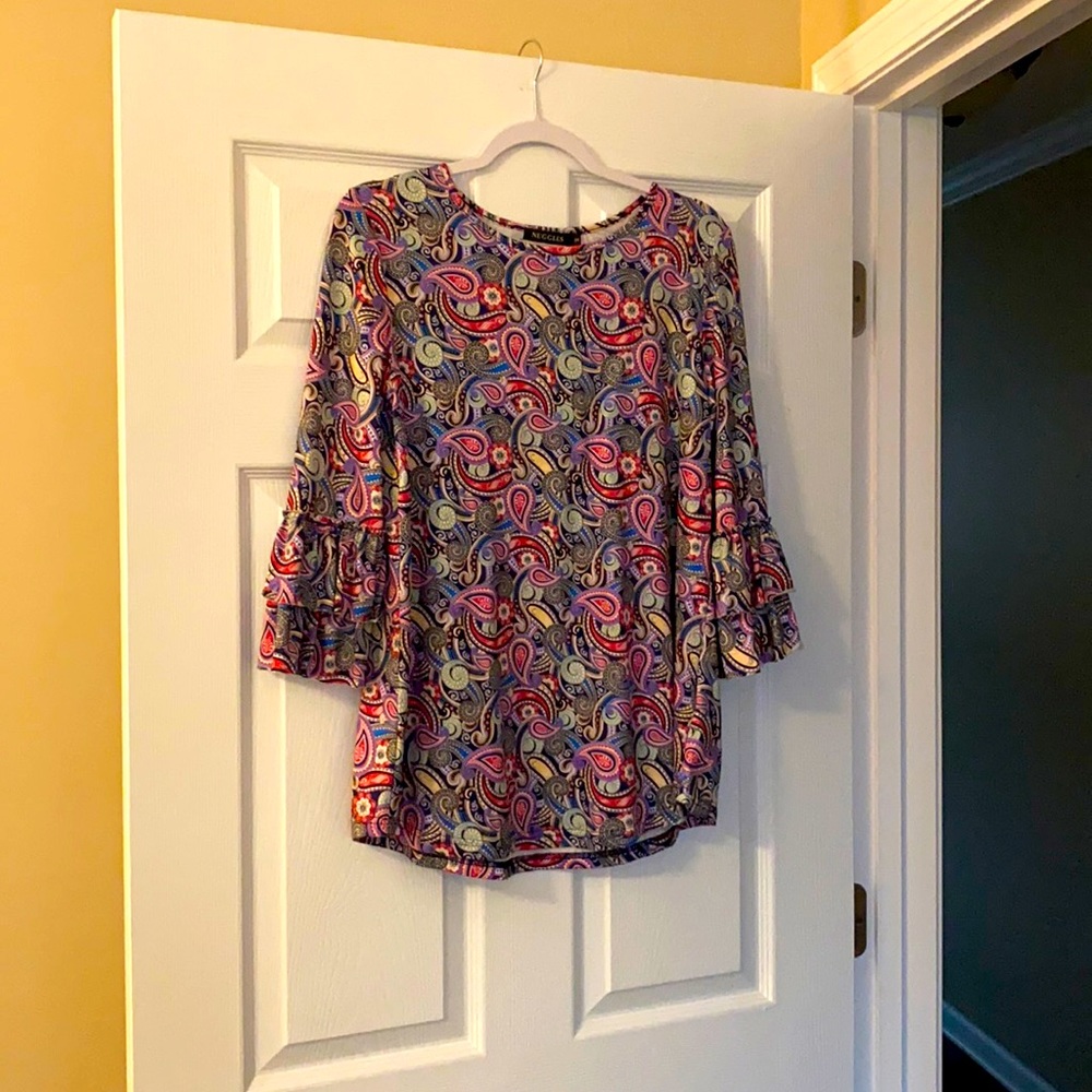 Ruffle sleeve top